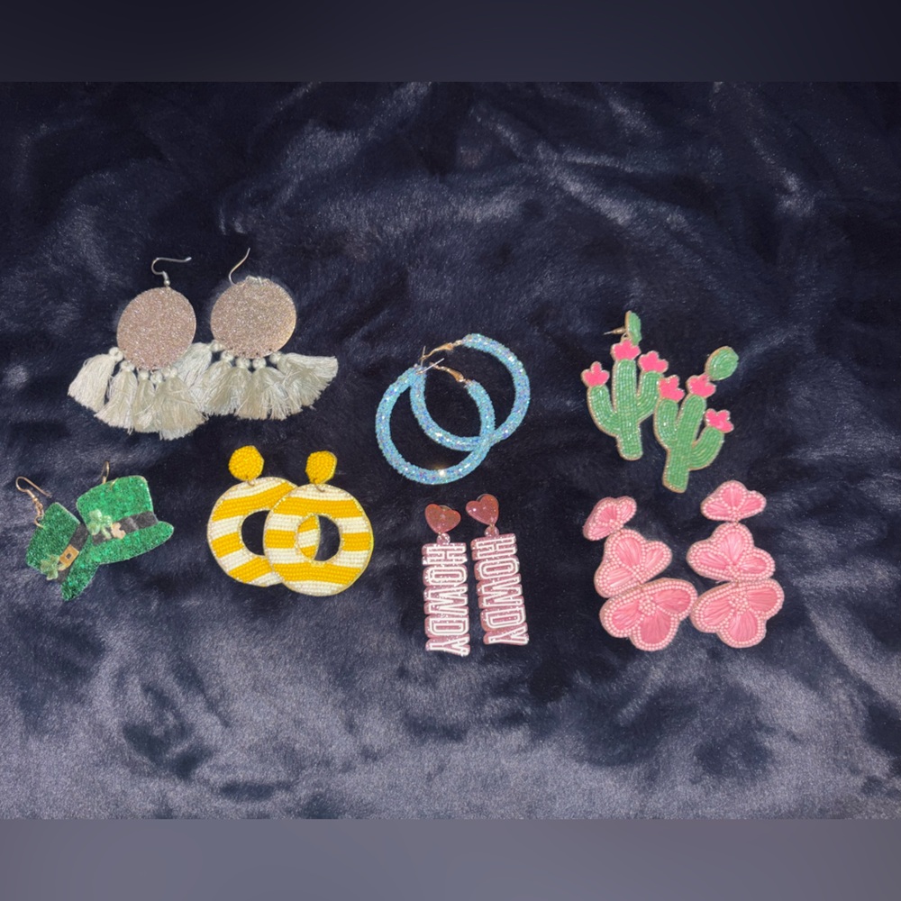 Colorful Earring Set with Fun Designs